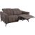 Recliner sofa CATHY 2-seater, electric, light brown