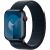 Apple Watch Series 9, Smartwatch (dark blue/dark blue, aluminum, 45 mm, Sport Loop, Cellular)