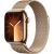 Apple Watch Series 9, Smartwatch (gold/gold, stainless steel, 41 mm, Milanese bracelet, cellular)