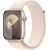 Apple Watch Series 9, Smartwatch (silver/light beige, aluminum, 45 mm, Sport Loop)