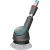 GARDENA cordless multi-cleaner AquaBrush Universal 18V P4A, hard floor cleaner (grey/turquoise, Li-Ion battery 2.5Ah P4A, POWER FOR ALL ALLIANCE)