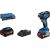 Bosch cordless impact wrench GDR 18V-200 Professional, 18Volt (blue/black, 2x Li-ion battery 4.0Ah, L-case)