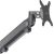 HAGOR HA gas lift arm Medium Dual, monitor holder (dark grey)