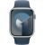 Apple Watch Series 9, Smartwatch (silver/dark blue, aluminum, 45 mm, sports band, cellular)