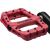 Bicycle pedals, platform, nylon Rockbros 2017-12CRD (red)