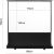Maclean MC-963 portable projection screen, compact, floor, 86", 4:3
