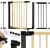 Лестничные защитные ворота Springos SG0012AC 75-117 см