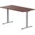 Adjustable Height Table Up Up Bjorn Gray, Table top L Dark Walnut Biroja galdi