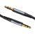 Joyroom SY-A09 AUX cable 3.5mm mini jack to 3.5mm mini jack, braided, 1.2m (black)
