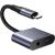 2-in-1 Audio adapter Joyroom SY-L01 Lightning to 3.5mm + Lightning (black)