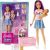 Lalka Barbie Mattel Skipper Opiekunka Łóżeczko + Bobas HJY33