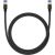 Braided network cable cat.7 Baseus Ethernet RJ45, 10Gbps, 1m (black)