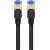Braided network cable cat.7 Baseus Ethernet RJ45, 10Gbps, 1m (black)