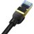 Braided network cable cat.7 Baseus Ethernet RJ45, 10Gbps, 1m (black)