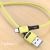 USAMS Kabel U52 USB-C 2A Fast Charge 1m żółty|yellow SJ436USB03 (US-SJ436)