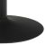 Dining table IBIZA D110xH74cm, black marble