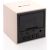 Evelatus EMC02 цифровой деревянный кубический будильник с термометром + USB адаптер Белый