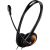 CANYON HS-01, PC headset with microphone, volume control and adjustable headband, cable length 1.8m, Black/Orange, 163*128*50mm, 0.069kg