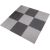 Puzzle mat under sports equipment light grey 9 pieces HMS MP12