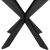 Ēdamgalds VANCOUVER D120xH75cm, melns dūmakains ozols