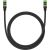Braided network cable cat.8 Baseus Ethernet RJ45, 40Gbps, 1m (black)