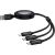 Fast Charging Cable 3in1 Baseus Free2Draw, USB to micro USB+USB-C+Lightning, 3.5A, 1.1m (black)