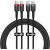 Cable Baseus Cafule USB-C to USB-C 100W,2m, 2psc (Red Black, Grey Black)