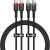 Cable Baseus Cafule USB-C to USB-C 100W,1m, 2psc (Red Black, Grey Black)