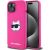 Karl Lagerfeld KLHMP15SSCHPPLF Aizmugurējais Apvalks Priekš Apple iPhone 15 / 14 / 13