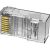 Plug RJ45 CAT6 UTP Connector Vention IDDR0-100 Transparent 100 pcs.