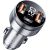 Car Charger 2xUSB-A+USB-C 80W Essager LED (grey)