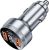 Car Charger 2xUSB-A+USB-C 80W Essager LED (grey)