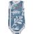 Lodger Romper Botanimal kokvilnas bodijs bez piedurknēm, Ocean, 68 cm - RF 074_68