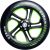 Muuwmi Aluminium Scooter PRO skrejritenis 230 mm, zaļš - AU 467