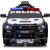 Lean Cars ﻿Battery-powered car Dodge Charger Police White and Black Детский электромобиль
