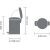 BRABANTIA atkritumu tvertne ar pedāli NewIcon, 3 l, Matt Steel - 113222