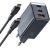 GaN Mcdodo CH-1543 network charger, 2x USB-C, 1x USB, 67W + USB-C to USB-C 2m cable (black)
