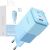GaN 67W mains charger Mcdodo CH-1503 2x USB-C, USB-A (blue)