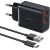 Mcdodo CH-5072 USB-A*2, 12W power charger + USB-A to USB-C cable (black)