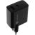 NATEC RIBERA GAN CHARGER 1x USB-A + 1x USB-C 65W BLACK