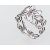 Серебряное кольцо #2100668(POx-Bk), Серебро 925°, оксид (покрытие), Размер: 18.5, 3.5 гр.