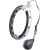 Vingrošanas rinķis ar atsvaru un skaitītāju HHM15 HULA HOOP BLACK MAGNETIC WITH WEIGHT + COUNTER HMS
