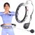 Vingrošanas rinķis ar atsvaru un skaitītāju HHM15 HULA HOOP BLACK MAGNETIC WITH WEIGHT + COUNTER HMS