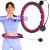 Vingrošanas rinķis ar atsvaru un skaitītāju HHM16 HULA HOOP BLACK/PINK MAGNETIC WITH WEIGHT + COUNTER HMS