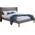 Bed TEXAS with mattress HARMONY DELUX 160x200cm, grey