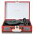 Plašu atskaņotājs Lenco Classic Phono TT-110RDWH sarkans