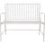 Скамья JASMINE 103x50xH93см, металл антик-белый