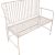 Скамья JASMINE 103x50xH93см, металл антик-белый