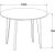 Ēdamistabas galds ROXBY, D105xH76cm, balts