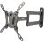 Maclean MC-418 TV Monitor Full Motion Wall Mount 23"-43" 30kg max VESA 200x200 Black Tilting Rotating Adjustable Wall Distance Holder Bracket Sturdy Powder Coating